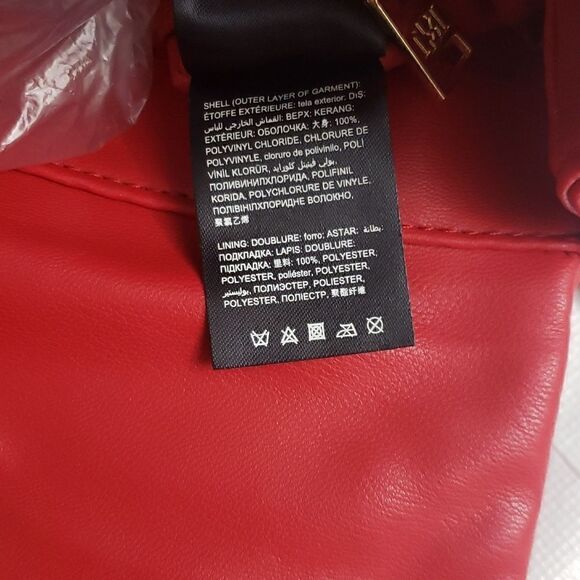 Badgley Mischka Studs Embossed Red Crossbody Shoulder Embossed Bag NWT - Picture 12 of 12